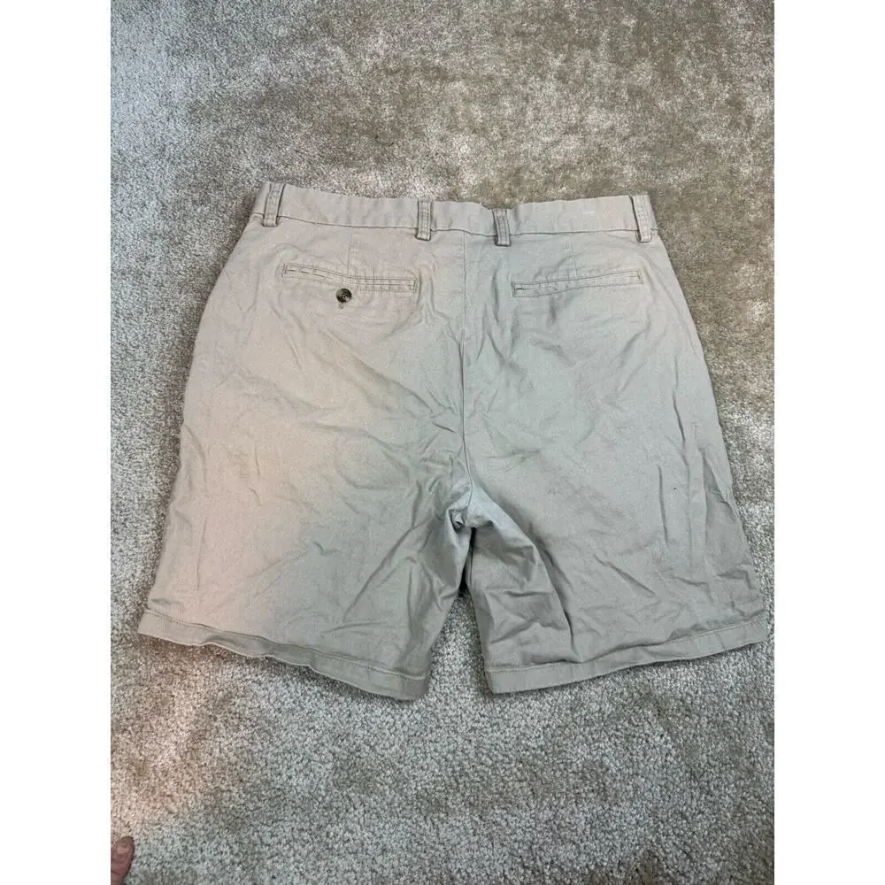 Old Navy Ultimate Slim Chino Shorts Men's 34 Beige Built-In Flex A203